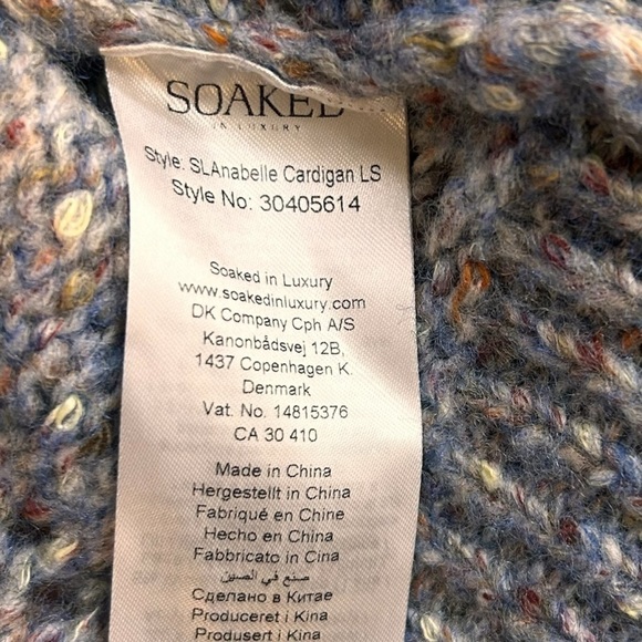 Soaked In Luxury Anabelle Open Knit Cardigan- Size XS - Picture 11 of 14